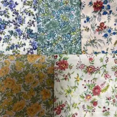 リバティ　タナローン生地　はぎれ5枚