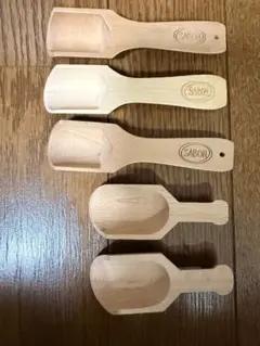 SABON スクラブ用 木製スプーン 5本セット