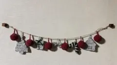 【ハンドメイド】クリスマス ガーランド かぎ編み　オーナメント