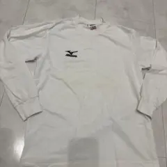 Mizuno ホワイト 長袖スポーツTシャツ