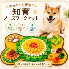 ノーズワークマット ひまわり 犬 知育玩具 おやつ隠し 運動不足 ストレス解消のサムネイル