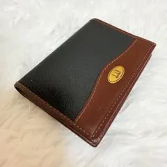 美品 ダンヒル 二つ折り 長財布 ブラック ブラウン レザー メンズ ウォレットのサムネイル