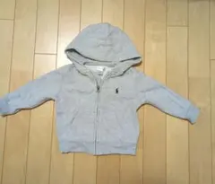 Ralph Lauren 12M フード付パーカー グレー　80　ラルフローレン