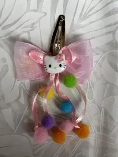 サンリオ ハローキティ ヘアピン レア　リボン