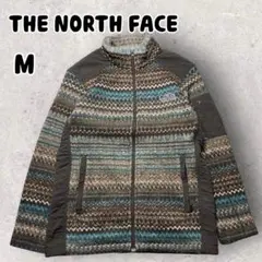 ザノースフェイス フェアアイル フリースジャケットジップアップ 総柄 M