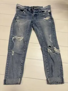 Moussy ダメージデニムパンツ サイズ25