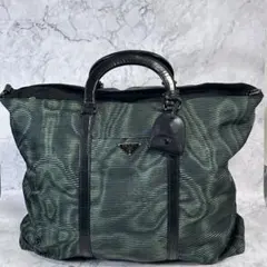 PRADA 2WAY ナイロン レザー ボストン 緑