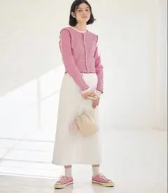 ROPE' PICNIC ロペピクニック　ホワイトデニムAラインスカート