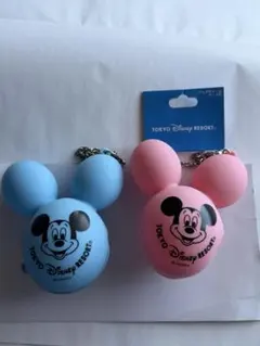 ディズニー ミッキー バッグチャーム ケース付 風船 バルーン キーホルダー