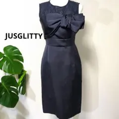 ジャスグリッティー ドレス ワンピース レースリボンドレス サイズ2