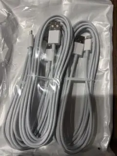 ホワイト Lightningケーブル 3本セット