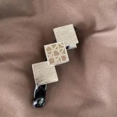 バナナクリップ　ヘアアクセサリー　ヘアアレンジ　シルバー