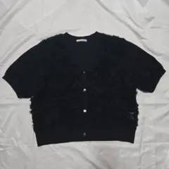 ルクールブラン　チュール刺繍ハーフスリーブカーディガンのサムネイル