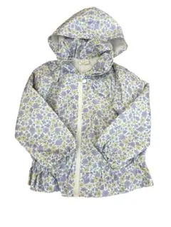 Biquette Club ビケットクラブ花柄フード付きアウター95センチ紫