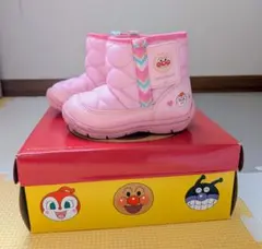 アンパンマン キルティングスノーブーツ ピンク
