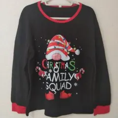 ✡️クリスマスファミリースクワッド Tシャツ、メンズL