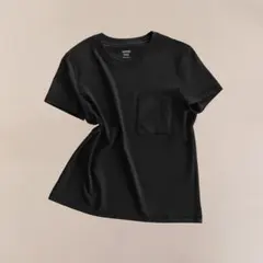 2026 新品 エルメス 胸ポケット付き H刺繍 半袖Tシャツ ブラック 黒のサムネイル