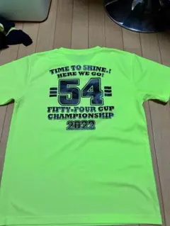 54カップ選手権Tシャツ 2022 蛍光イエロー