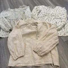 Mi様専用 花柄 ブラウス 3点セット 110