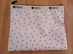 LeSportsac フラットポーチ ドット柄 ホワイトのサムネイル