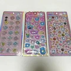 ハッピーマーチ ストーンつきシール 3枚セット