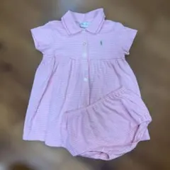 ラルフローレン　ベビー　ポロ襟付きワンピース 80cm