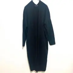 【M】イング　INGNI レディース　ニットカーディガン　ロング　ブラック　黒