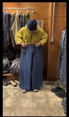 PLATOON デニムパンツ ワイドシルエットgreeny