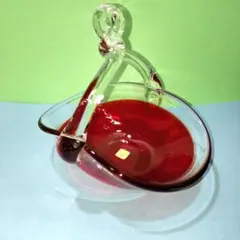 赤いマルティグラス MULTI GLASS ガラス製 飾り 置物
