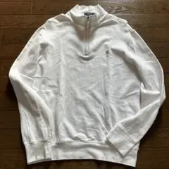 Polo Ralph Lauren ホワイト ハーフジップ ロンT