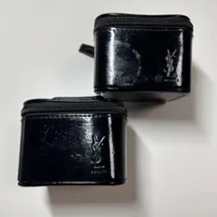 YSL ブラック 小型メイクケース　イヴサンローラン　2個セットのサムネイル