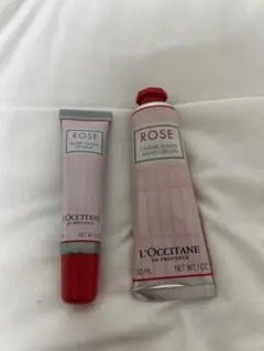 L'Occitane ROSE ハンドクリームとリップバームセット