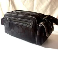 COACH コーチ　40722 ハンドバッグ　ポーチ シグネチャー　ターンロック