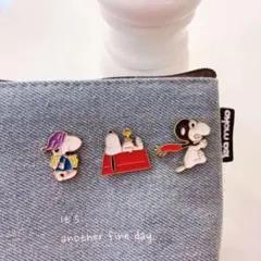 スヌーピー ピンバッジ 3個セット