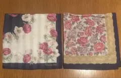 Christian Dior ハンカチ 古布 2枚セット