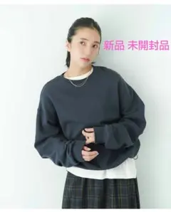 【新品】フェリシモ　吸湿発熱コットン素材のこだわりほか綿白Tシャツ　半袖　M