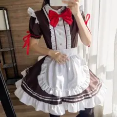【新品未使用】メイドコスプレ メイド服 衣装 ハロウィン Lサイズ