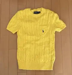 POLO RALPH LAUREN ケーブルニット 半袖 S