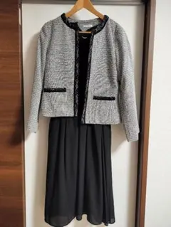 セレモニーワンピース　ツイードジャケット