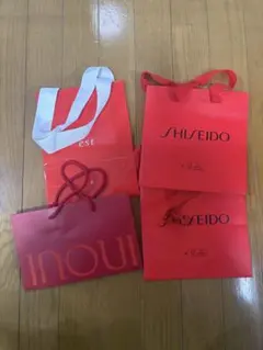 デパコス紙袋 SHISEIDO2枚、INOUI、est 4枚セットのサムネイル