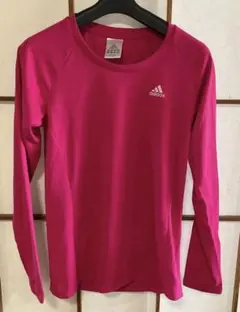 adidas 長袖 スポーツシャツ ピンクのサムネイル