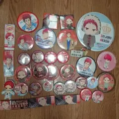 黒子のバスケ 赤司征十郎 グッズ34個まとめ売り 缶バッジ ネームプレート 等