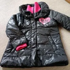 Sister Jennie 黒 ハートプリント コート 100cm