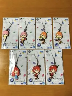 五等分の花嫁　一番くじ　ラバーストラップ　一花　四葉　五月