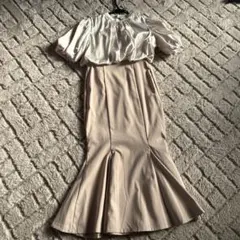 GRLフレアスカート バルーンスリーブ ドレス