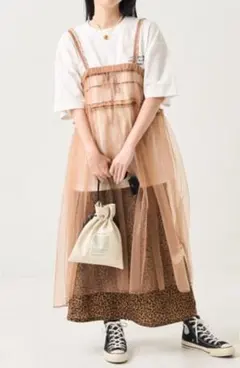新品タグ付✩FREAK‘S STORE チュールキャミワンピース