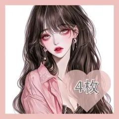 282 オリジナル コラージュ 人物ステッカー 素材 ハンドメイド 女の子