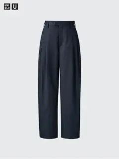 UNIQLO U コットンブレンドタックワイドパンツのサムネイル