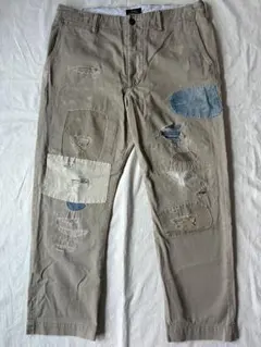 良品 ポロ ラルフローレン ralphlauren パッチワーク チノパン 34