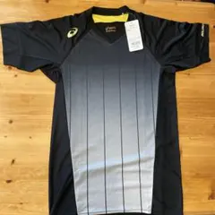 ASICS BAD100 野球用ブレードシャツLサイズ ブラック✖️イエロー